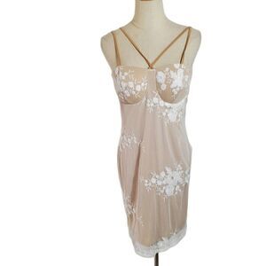 Material Girl White Lace Lingerie Dress